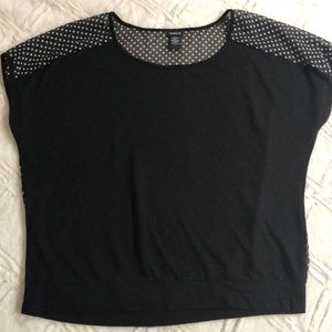 Torrid Black/polka dot top. Like new.